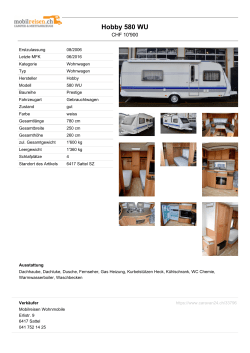 Hobby 560 WLU - caravan24.ch