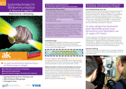 Systemtechniker/in Telekommunikation (Dibkom)