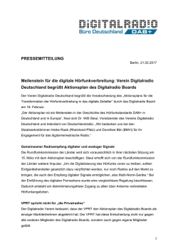 zur Pressemeldung - Bayern Digital Radio
