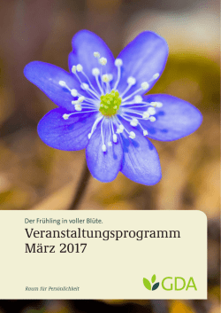 Veranstaltungsprogramm März 2017