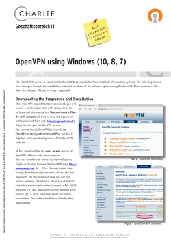 OpenVPN using Windows