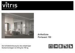 Artikelliste Portavant 150