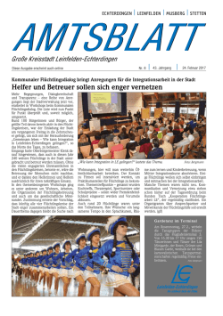 Helfer und Betreuer sollen sich enger vernetzen
