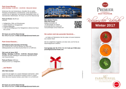 Kulinarischer Kalender - BEST WESTERN PREMIER Hotel Park