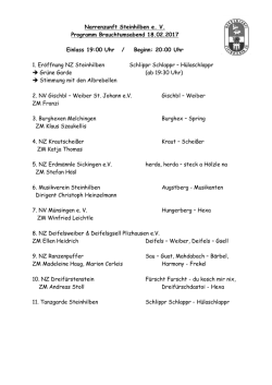Hallenplan Sternmarsch - Narrenzunft Steinhilben