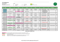 Monatspläne Teams E11 bis FE14