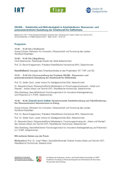 Im Rahmen des Programms &bdquo;Geistes