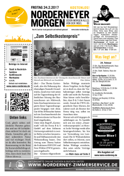 Aktuelle Ausgabe - Norderneyer Morgen