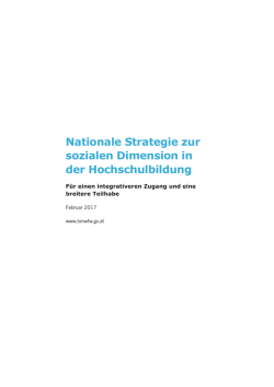 Nationale Strategie zur sozialen Dimension in der