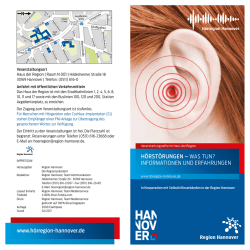 H&Ouml;RST&Ouml;RUNGEN &ndash; WAS TUN? INFORMATIONEN