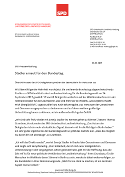 Pressemitteilung - SPD Landkreis Harburg