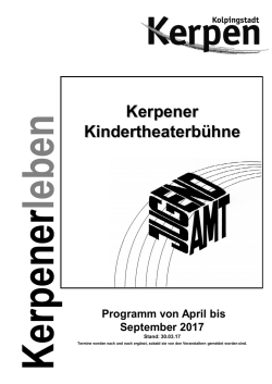 Kerpener Kindertheaterbühne
