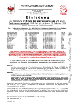 Einladung BZ LP 2017 - Osttiroler Bezirksschützenbund