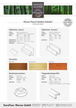 Bambus-Zubehör - Durafloor Werner GmbH