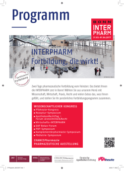 INTERPHARM in Berlin Fortbildung, die wirkt! INTERPHARM
