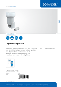 Digitales Single LNB