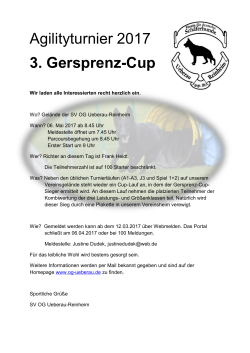 Agilityturnier 2017 3. Gersprenz-Cup