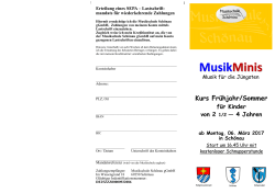 MusikMinis - Musikschule Schönau