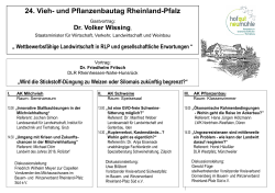Programm - Bauern- und Winzerverband Rheinland