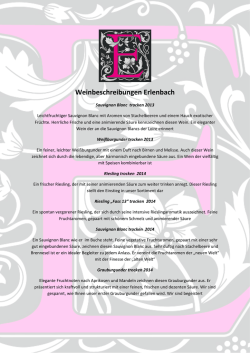 Weinbeschreibungen Erlenbach