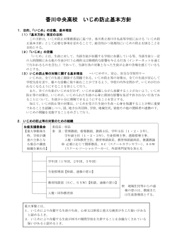 いじめ防止基本方針 - 香川県情報教育支援サービス