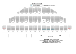 メインプール 賛助会員席、3ブロックの2列を使用 A面 B面