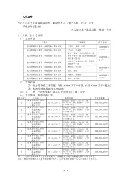 平成29年2月 - 名古屋市電子調達システム