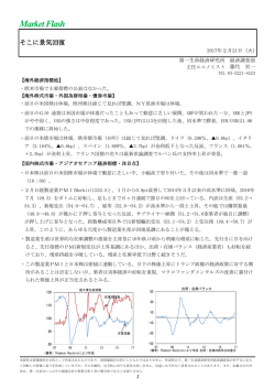 Economic Indicators 定例経済指標レポート