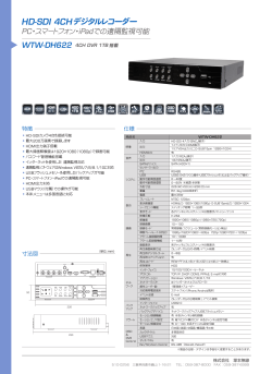 HD-SDI 4CH デジタルレコーダー
