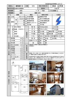 賃貸 売買 － 600 佐和田-31 分類