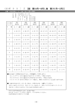 () 工 芸 前 期(4月～8月)、後 期(10 月～ 月)