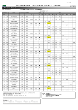 AIT CORPORATION CHINA SERVICE SCHEDULE