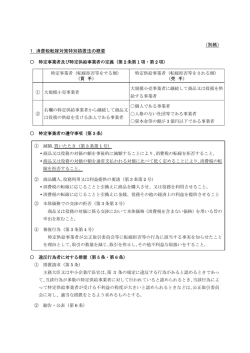 （別紙） 1．消費税転嫁対策特別措置法の概要