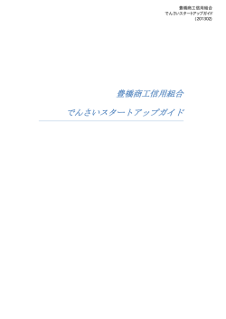 豊橋商工信用組合 でんさいスタートアップガイド