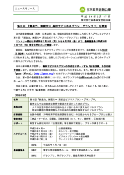 第5回 「創造力、無限大∞ 高校生ビジネスプラン