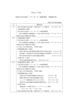 資料1－1 H27生活支援コーディネーター実施報告書