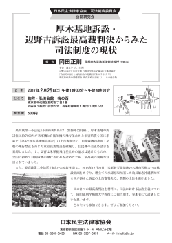 チラシ（PDF） - 日本民主法律家協会
