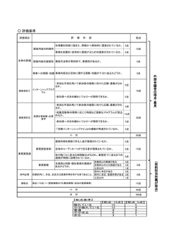 評価基準 - 京都府