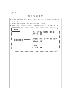業 務 実 施 体 制
