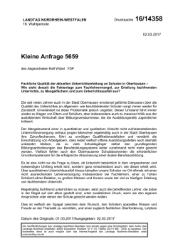 Kleine Anfrage 5659