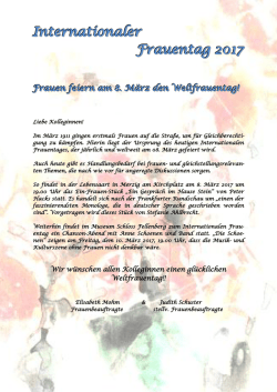 Internationaler Frauentag 2017