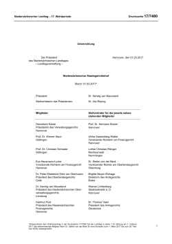 Niedersächsischer Landtag – 17. Wahlperiode Drucksache 17/7480