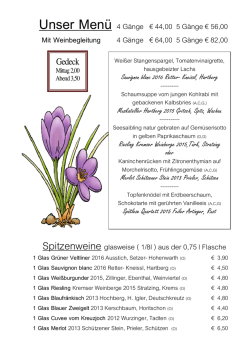 Speisekarte