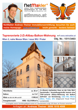 Toprenovierte 2-Zi-Altbau-Balkon-Wohnung Wien