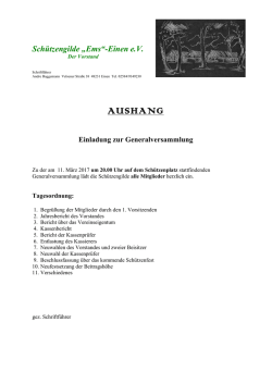 GV2017 - Sch&uuml;tzengilde Ems Einen eV