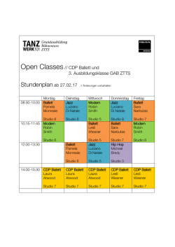 Hier - HF B&uuml;hnentanz