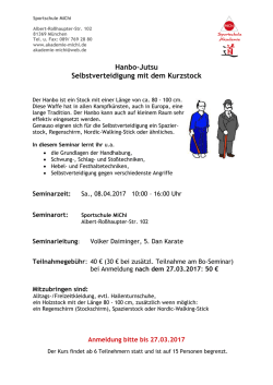 Hanbo-Seminar - Sportschule