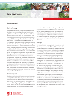 Land Governance