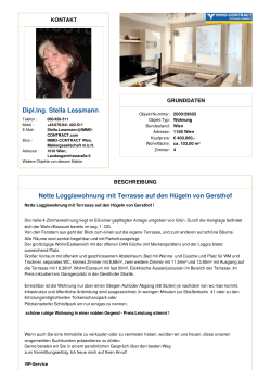 Dipl.Ing. Stella Lessmann Nette Loggiawohnung mit - EDI-Real