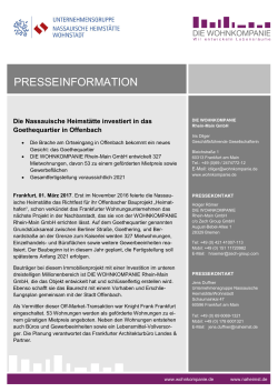 presseinformation - Die Wohnkompanie